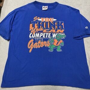 Vintage Florida Gators T Shirt Mens XL Double Sided Graphic Single Stitch 90s UF